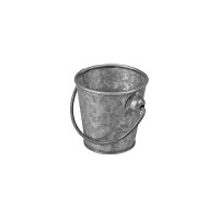Moda Brooklyn Mini Pail - Galvanised - 330ml
