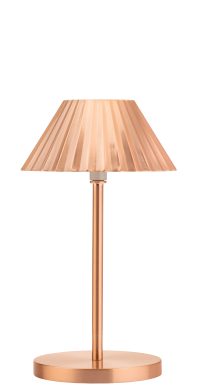 Utopia Aruba Brushed Copper Led Cordless Lamp 230mm