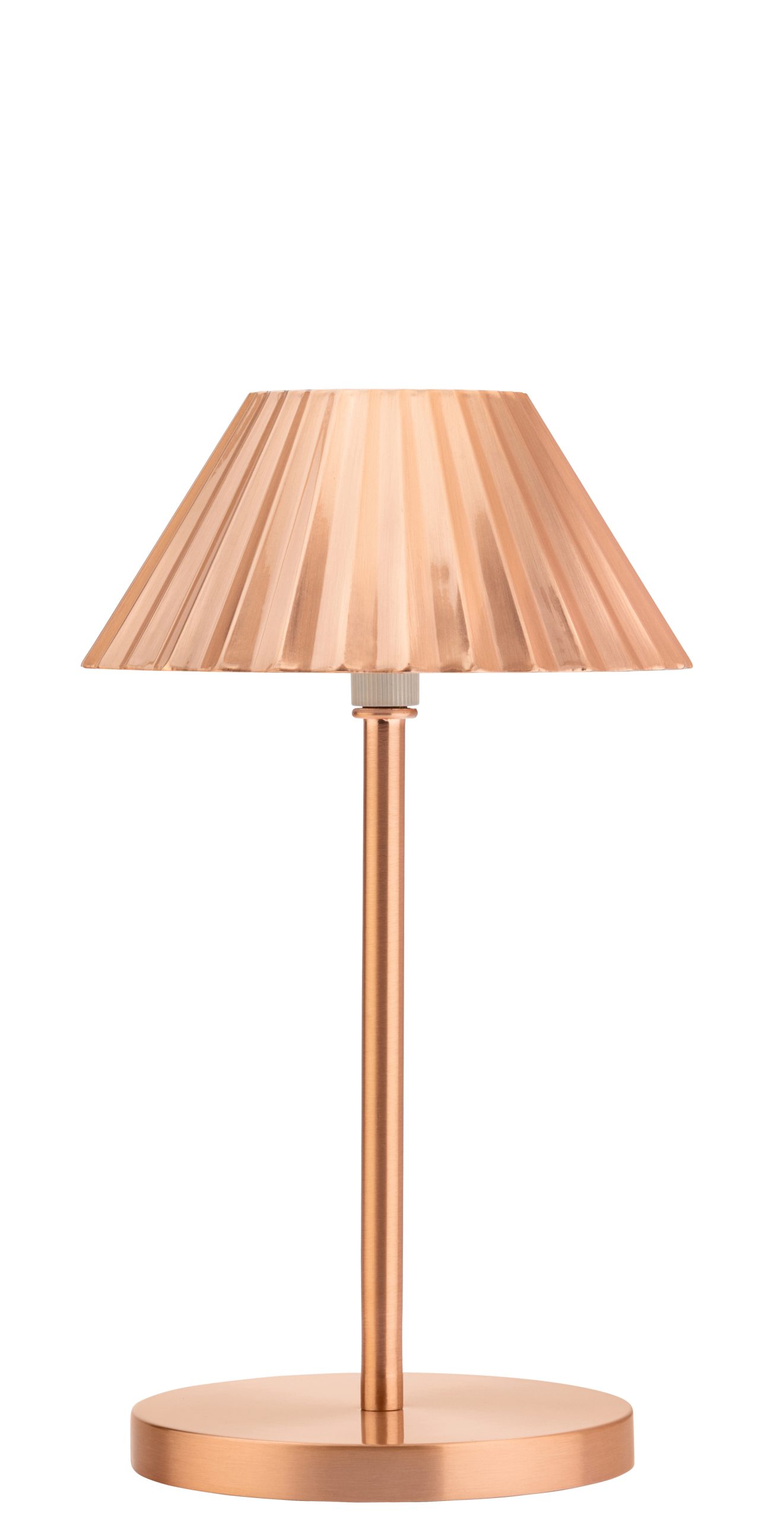 Utopia Aruba Brushed Copper Led Cordless Lamp 230mm