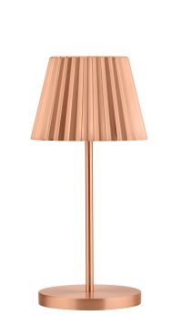 Utopia Dominica Brushed Copper Led Cordless Lamp 260mm