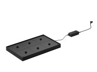 Lampa Multiple Contact Charging Shelf - Suits 6 Lamps - 470x290mm - Black