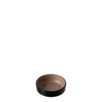 COU COU Dual Colour Beige & Black Sauce Dish - 127mm (Pack of 12)