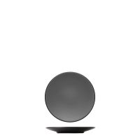 Dual Colour Grey & Black Round Coupe Plate - 180mm (Pack of 12)