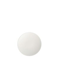 Dual Colour White & White Round Coupe Plate - 205mm (Pack of 12)