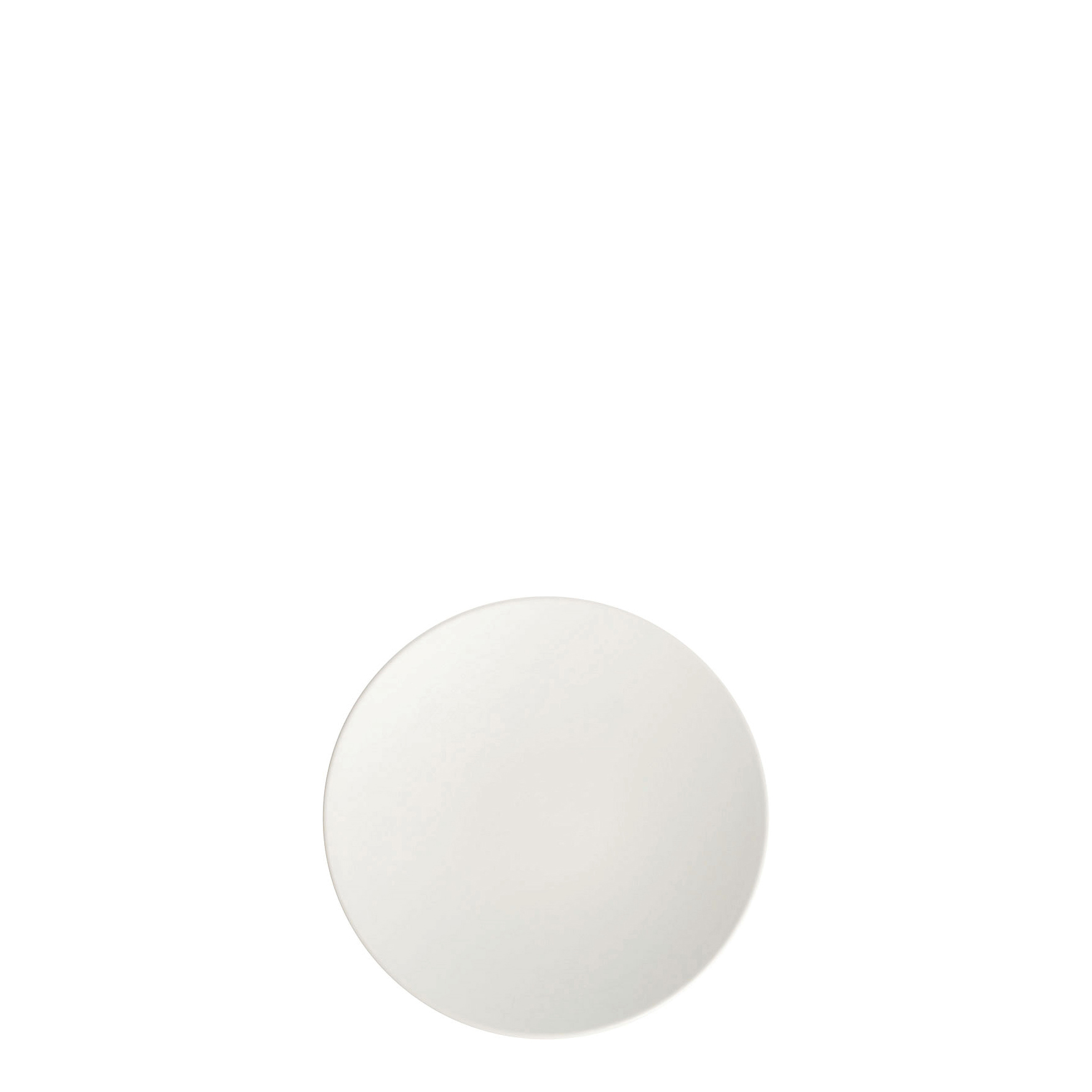 Dual Colour White & White Round Coupe Plate - 205mm (Pack of 12)