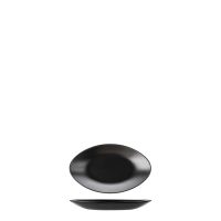 COU COU Dual Colour Black & Black Oval Plate - 245x150mm (Pack of 12)