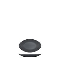 COU COU Dual Colour Grey & Black Oval Plate - 245x150mm (Pack of 12)