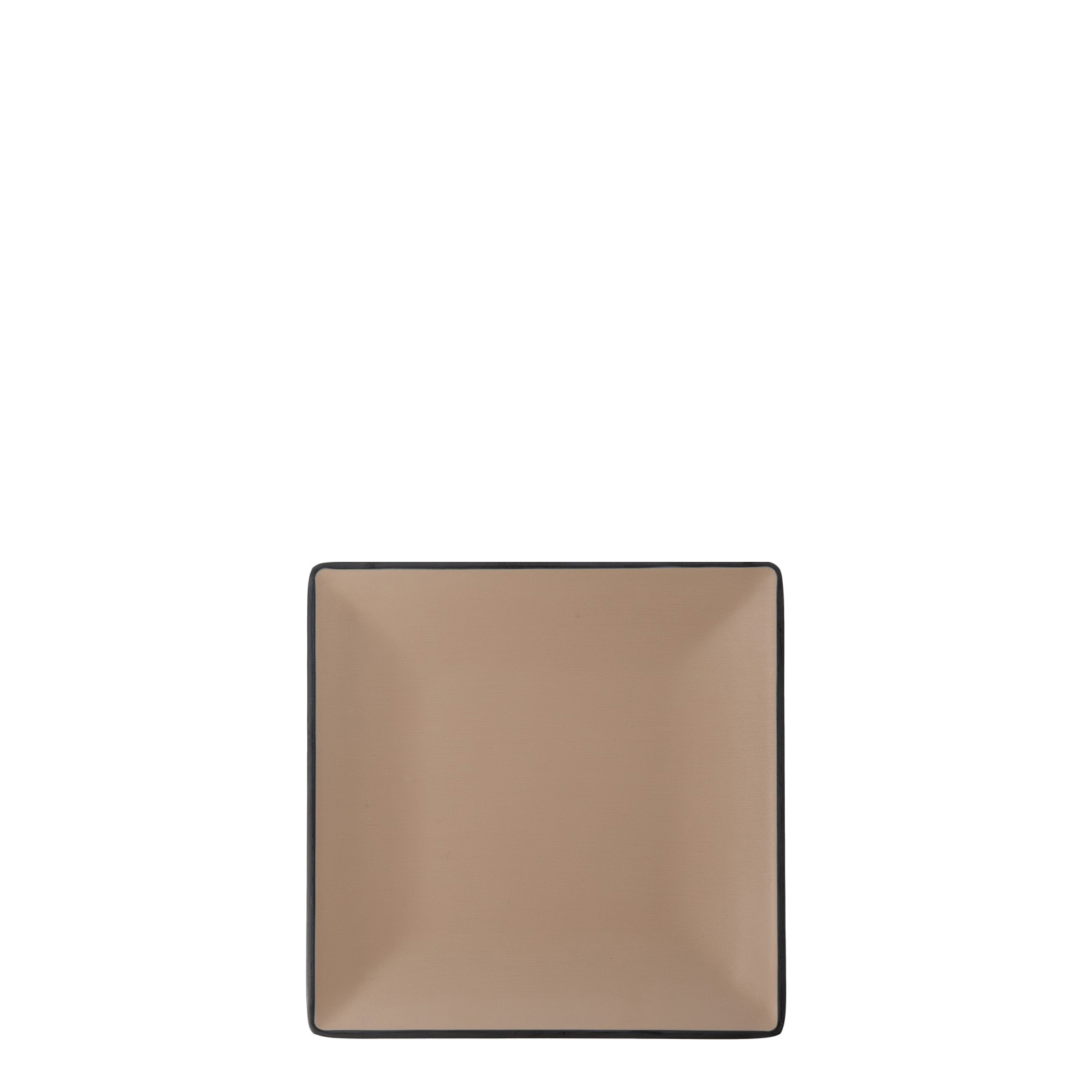 COU COU Dual Colour Beige & Black Square Plate - 220x220mm (Pack of 12)