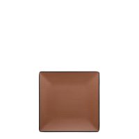 COU COU Dual Colour Brown & Black Square Plate - 220x220mm (Pack of 12)