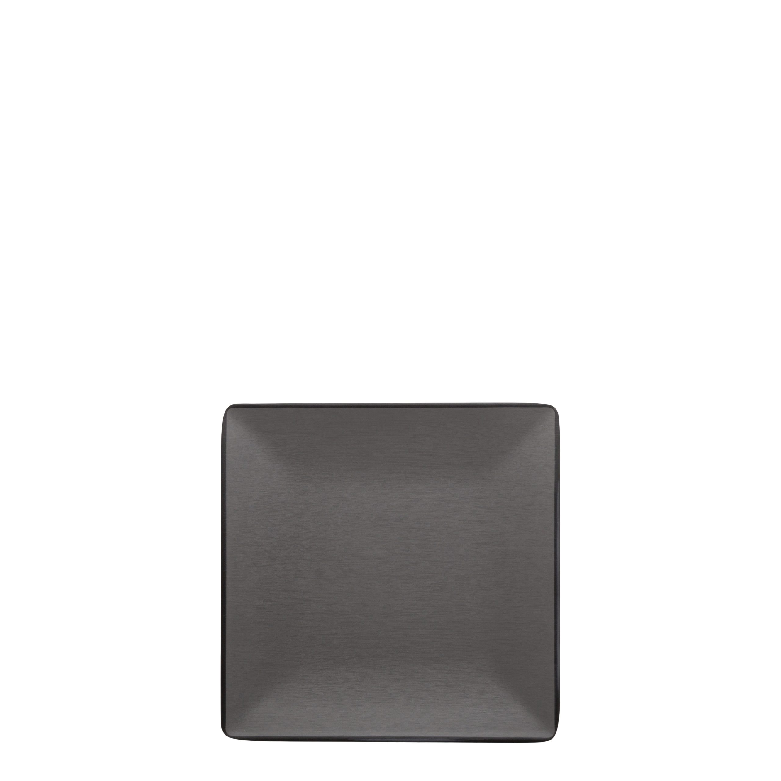 COU COU Dual Colour Grey & Black Square Plate - 220x220mm (Pack of 12)