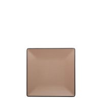 COU COU Dual Colour Beige & Black Square Plate - 240x240mm (Pack of 12)