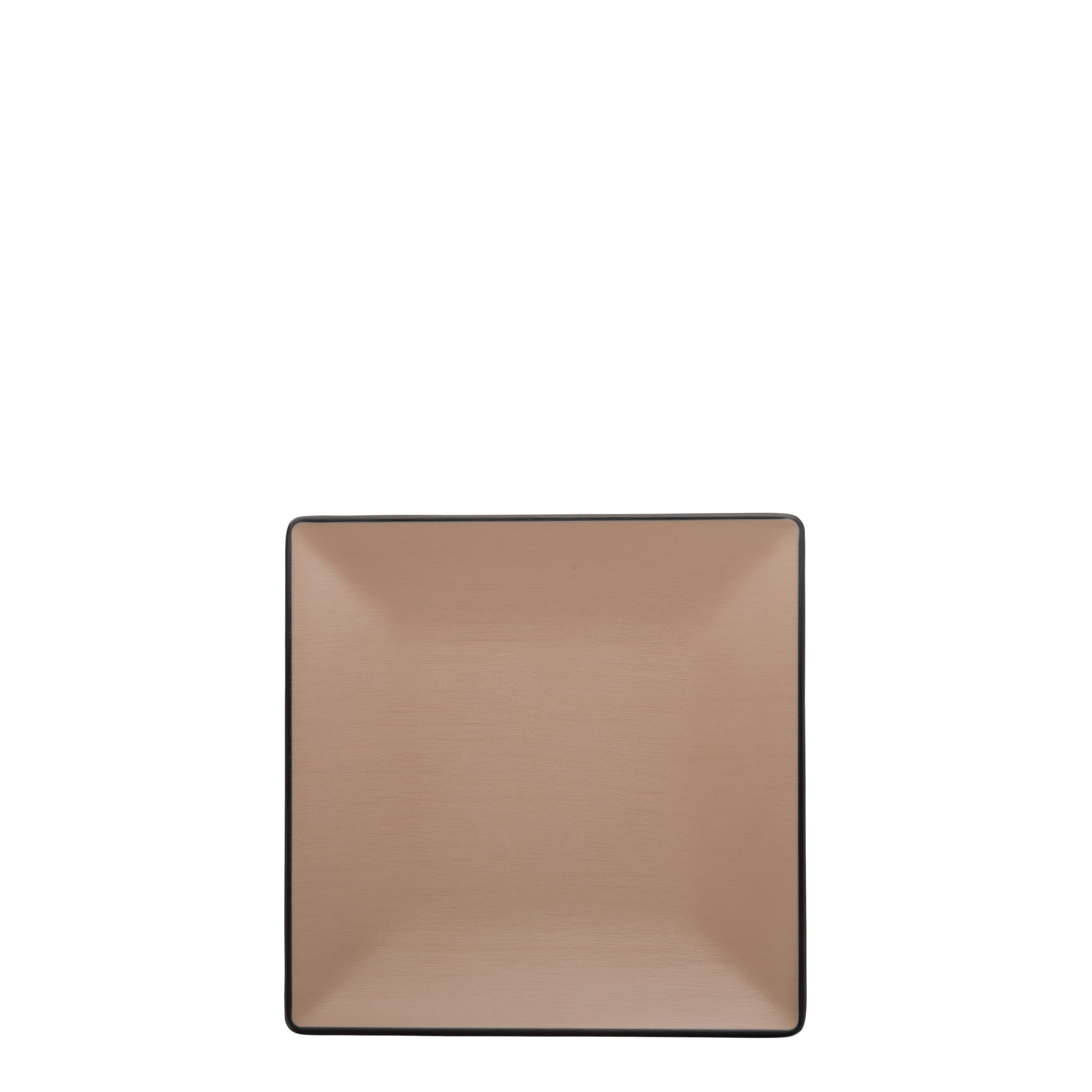 COU COU Dual Colour Beige & Black Square Plate - 240x240mm (Pack of 12)