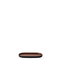 COU COU Dual Colour Brown & Black Oblong Platter - 260x130mm (Pack of 12)