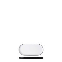 COU COU Dual Colour White & Black Oblong Platter - 260x130mm (Pack of 12)