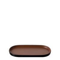 COU COU Dual Colour Brown & Black Oblong Platter - 460x150mm (Pack of 12)