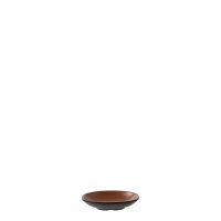 COU COU Dual Colour Brown & Black Oblong Plate - 130x85mm (Pack of 12)