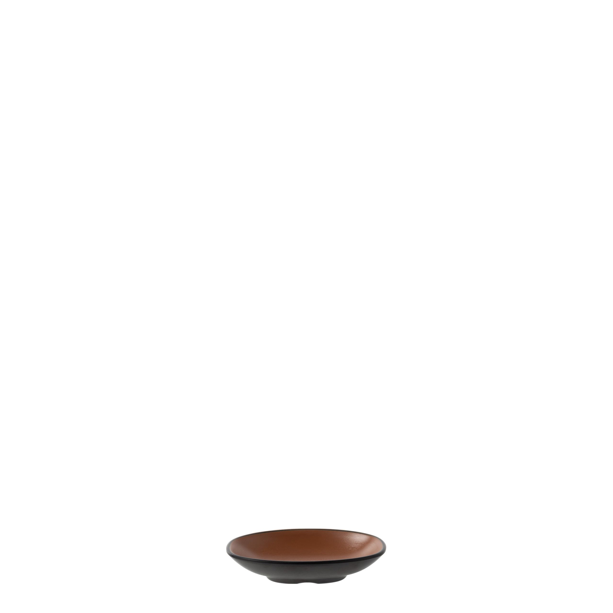 COU COU Dual Colour Brown & Black Oblong Plate - 130x85mm (Pack of 12)