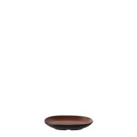 COU COU Dual Colour Brown & Black Oblong Plate - 180x110mm (Pack of 12)