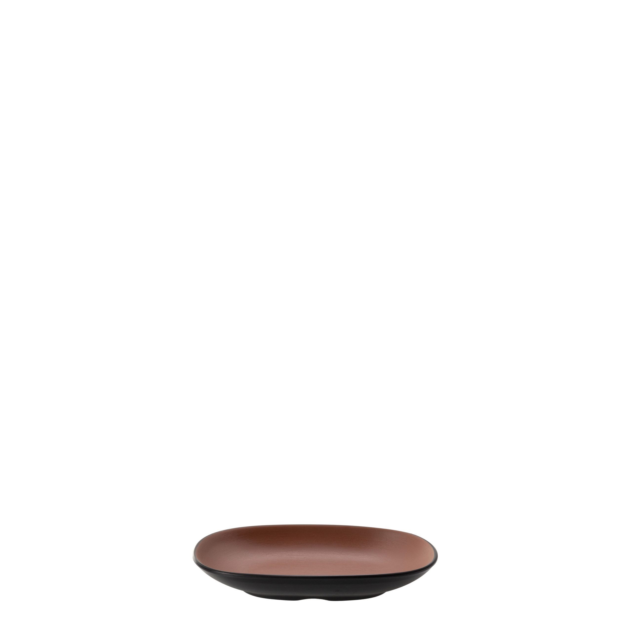 COU COU Dual Colour Brown & Black Oblong Plate - 195x126mm (Pack of 12)
