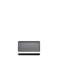 COU COU Dual Colour Grey & Black Rectangular Platter - 250x120mm (Pack of 12)