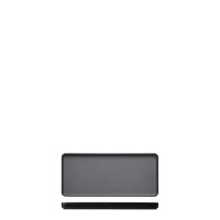 COU COU Dual Colour Grey & Black Rectangular Platter - 290x130mm (Pack of 12)