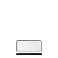 COU COU Dual Colour White & Black Rectangular Platter - 290x130mm (Pack of 12)