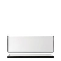 COU COU Dual Colour White & Black Rectangular Platter - 500x180mm (Pack of 9)