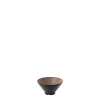COU COU Dual Colour Beige & Black V-Shape Round Bowl - 400ml (Pack of 12)