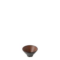 COU COU Dual Colour Brown & Black V-Shape Round Bowl - 400ml (Pack of 12)