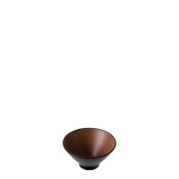 COU COU Dual Colour Brown & Black V-Shape Round Bowl - 550ml (Pack of 12)