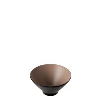COU COU Dual Colour Beige & Black V-Shape Round Bowl - 1380ml (Pack of 9)