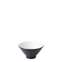 COU COU Dual Colour White & Black V-Shape Round Bowl - 1380ml (Pack of 9)