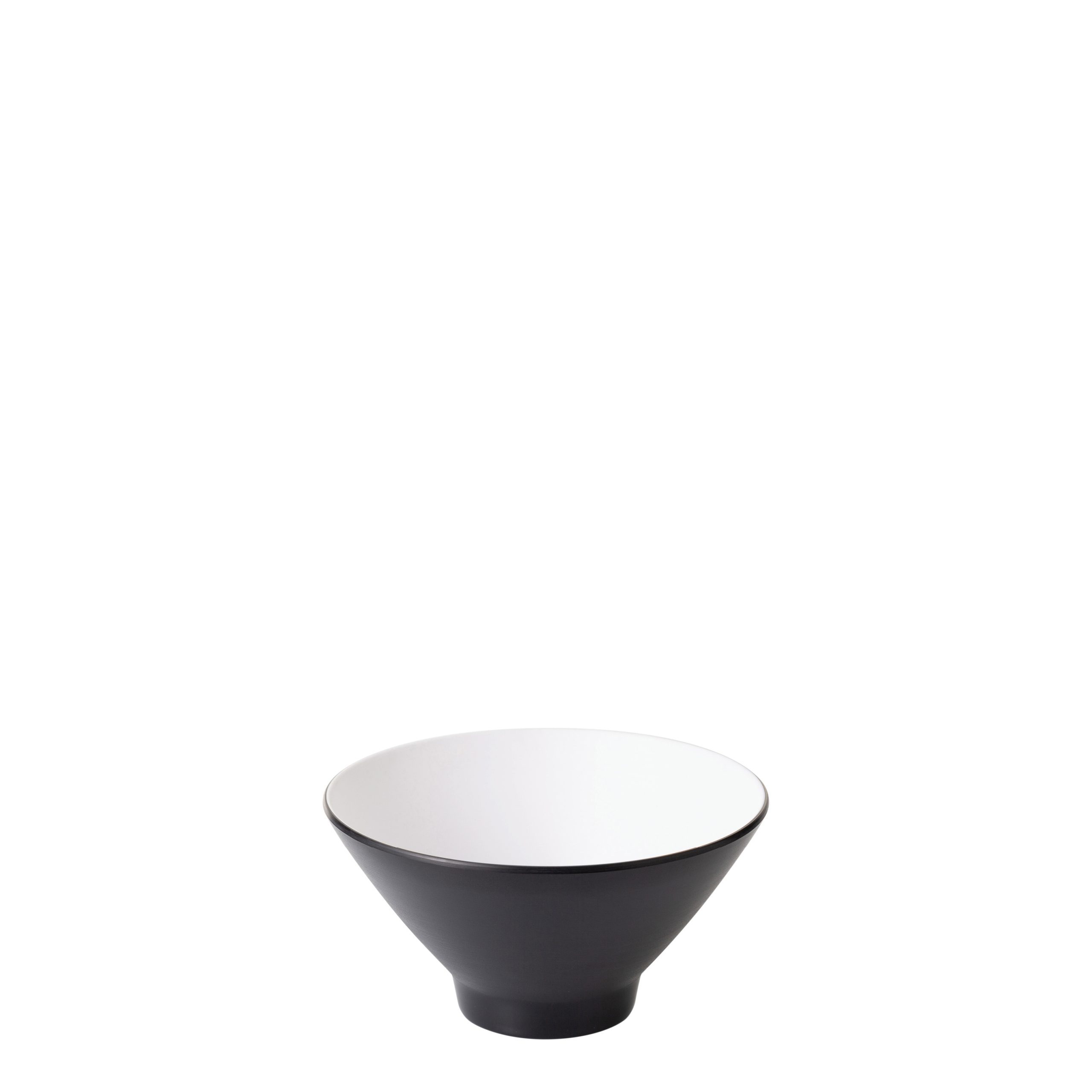 COU COU Dual Colour White & Black V-Shape Round Bowl - 1380ml (Pack of 9)