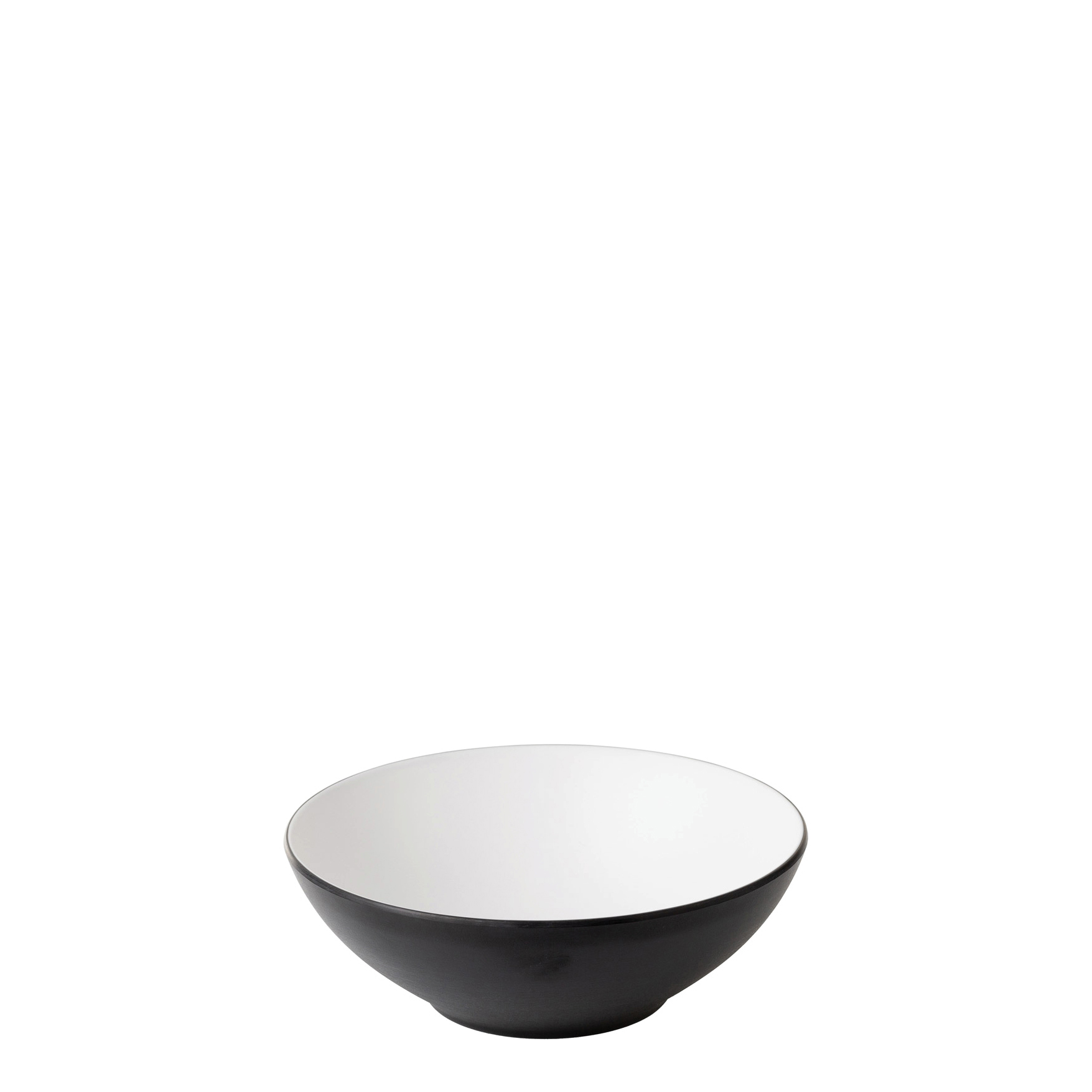 COU COU Dual Colour White & Black Round Bowl - 1700ml (Pack of 12)