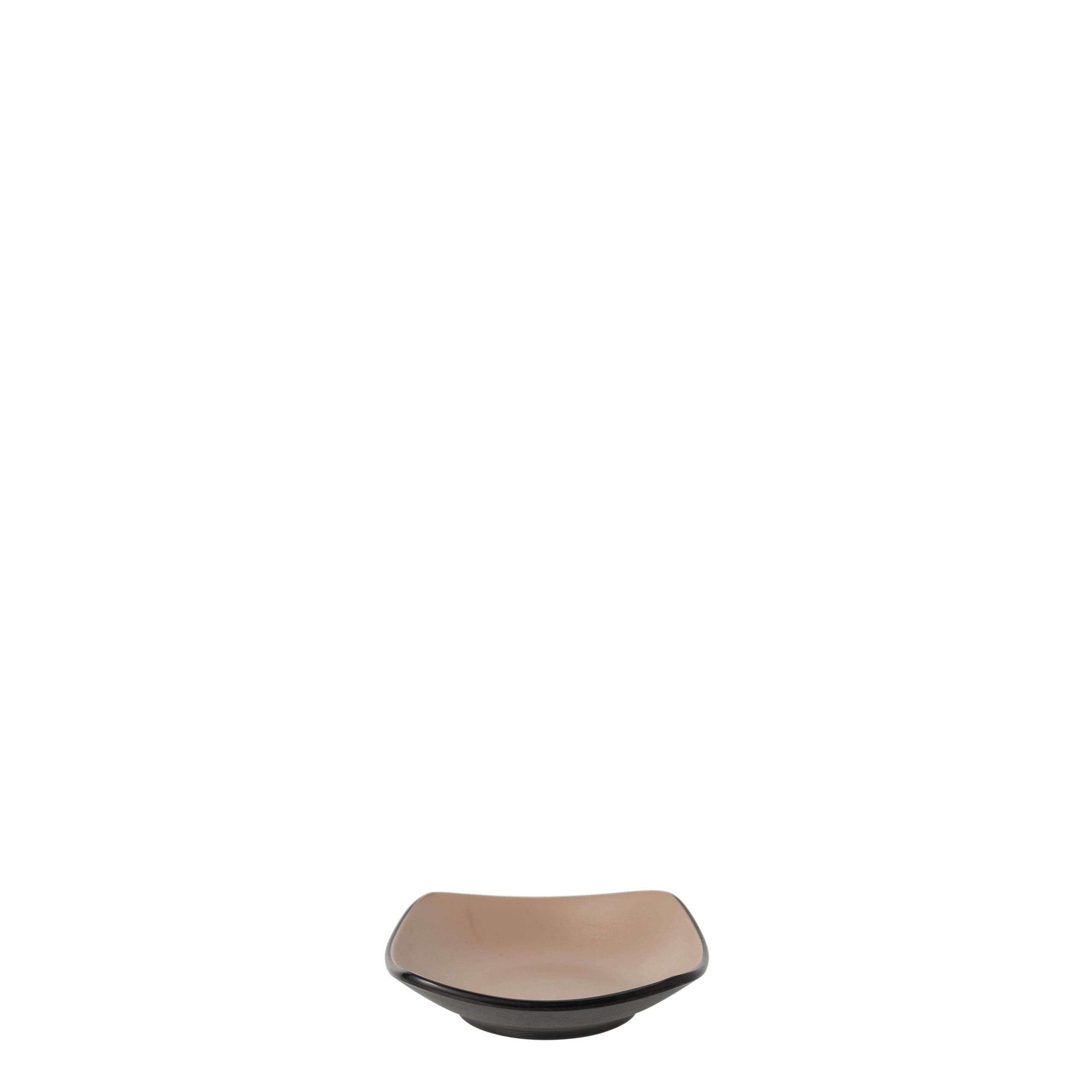 COU COU Dual Colour Beige & Black Square Bowl - 280ml (Pack of 12)
