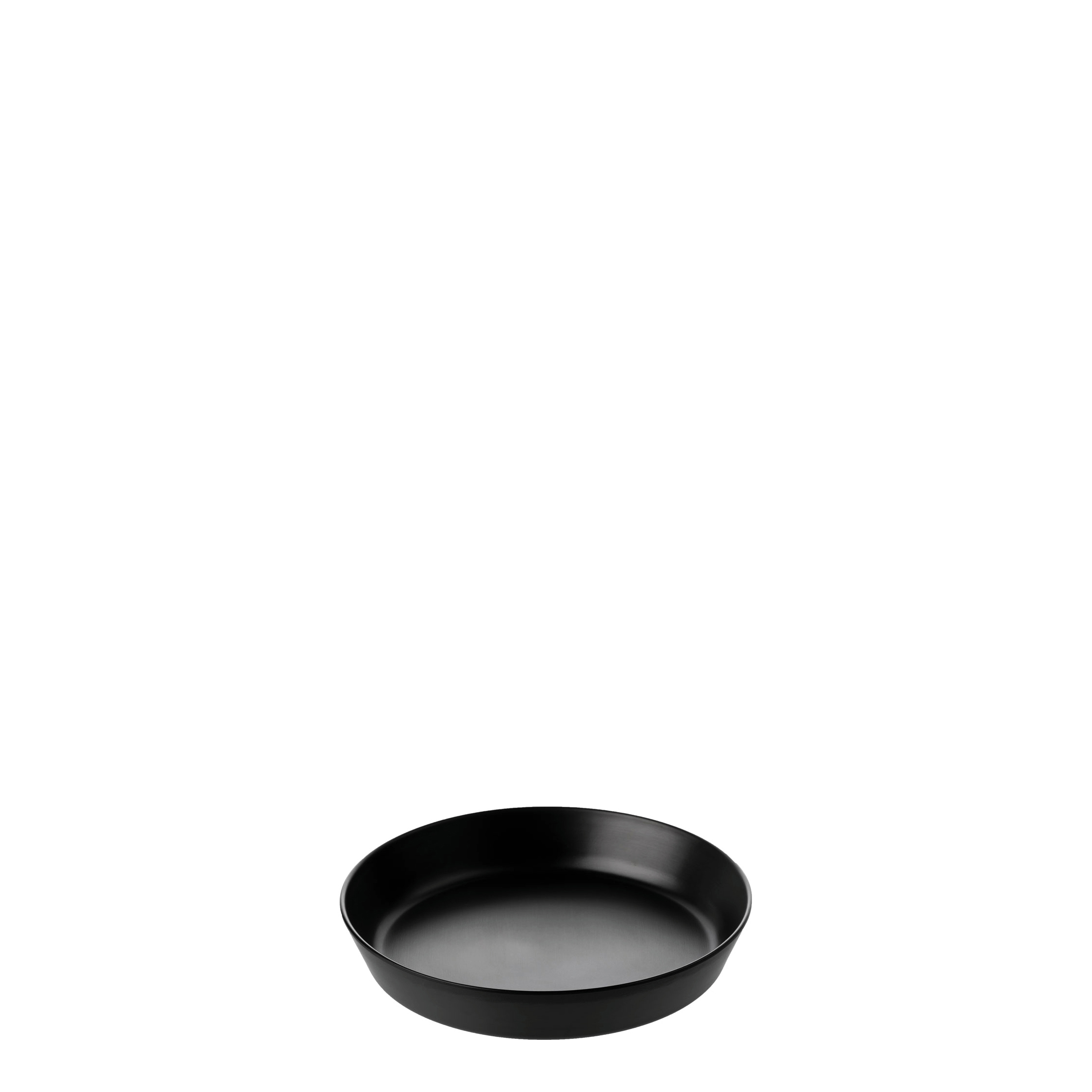 COU COU Dual Colour Black & Black Flat Round Bowl - 500ml (Pack of 12)
