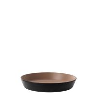 COU COU Dual Colour Beige & Black Flat Round Bowl - 290mm (Pack of 12)