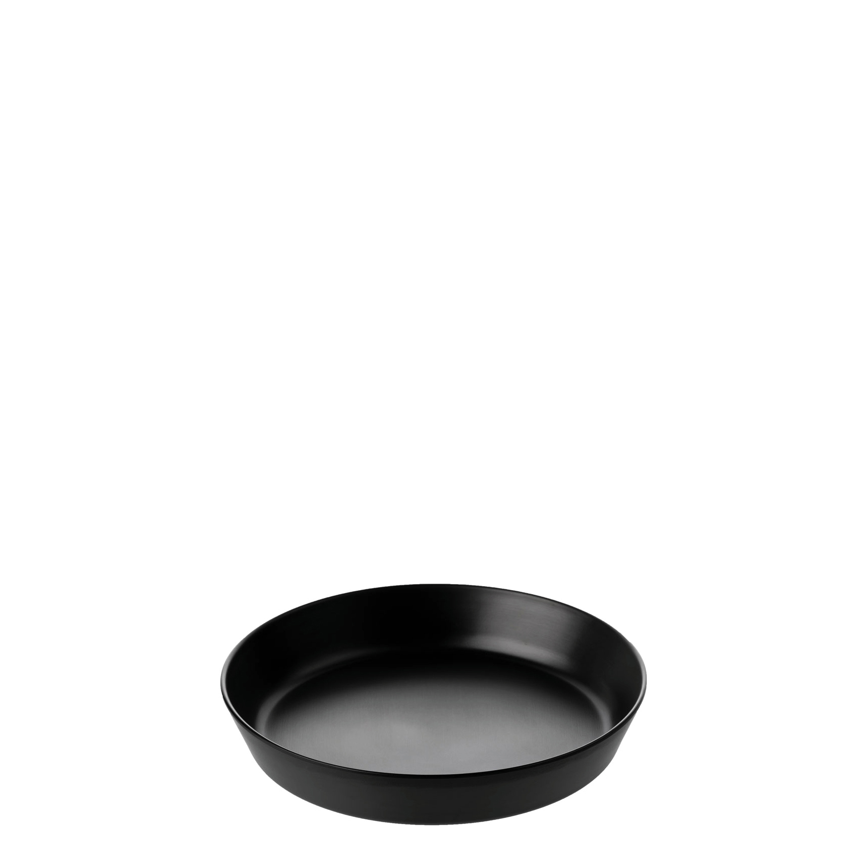 COU COU Dual Colour Black & Black Flat Round Bowl - 2000ml (Pack of 12)