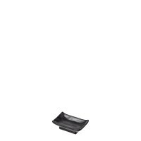 COU COU Matte Black Rectangular Sauce Dish - 100x60mm (Pack of 30)