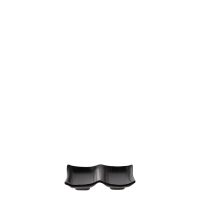 COU COU Matte Black Divided Dish - 137x85mm (Pack of 12)