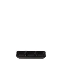 COU COU Matte Black Divided Dish - 190x80mm (Pack of 12)