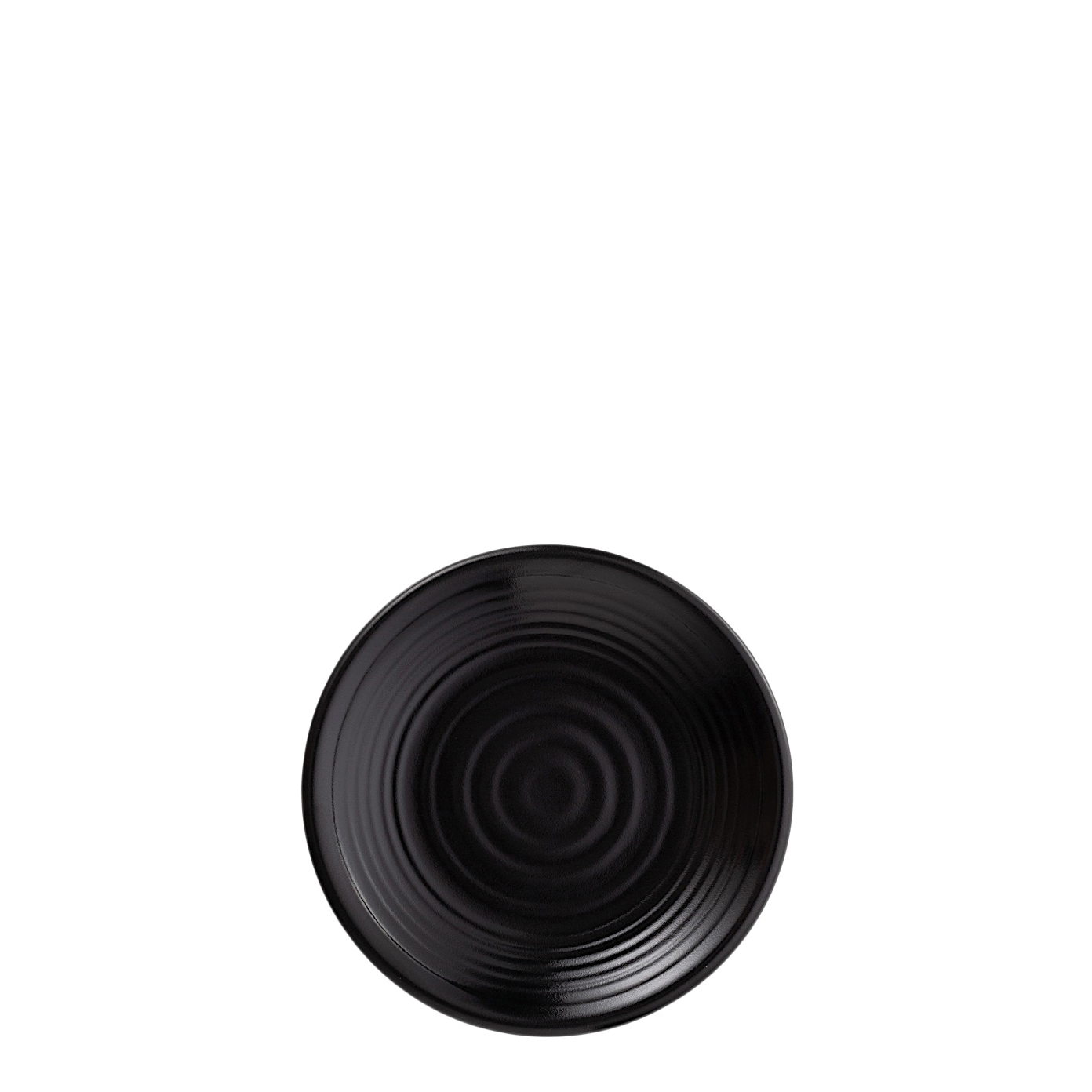 Matte Black Round Coupe Plate - 195mm (Pack of 12)