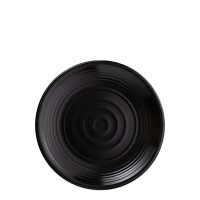 Matte Black Round Coupe Plate - 280mm (Pack of 6)