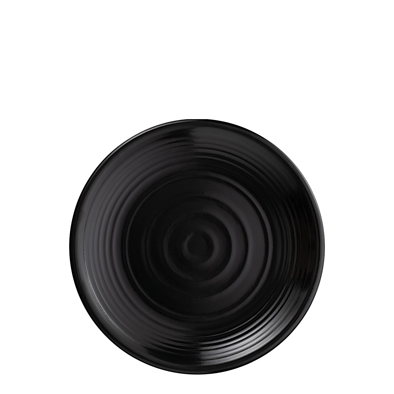 Matte Black Round Coupe Plate - 280mm (Pack of 6)