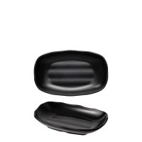 COU COU Matte Black Oblong Plate - 225x140mm (Pack of 9)