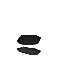 COU COU Matte Black Irregular Platter - 280x120mm (Pack of 12)