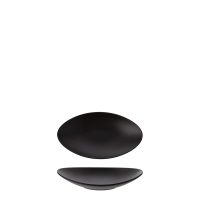 COU COU Matte Black Oval Plate - 185x100mm (Pack of 12)