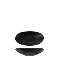 COU COU Matte Black Oval Plate - 210x110mm (Pack of 12)