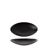 COU COU Matte Black Oval Plate - 245x135mm (Pack of 12)