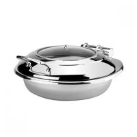 Athena Princess Round Induction Chafer - Glass Lid - 525x454mm